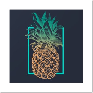 Pineapple tropical Posters and Art